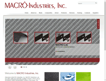 Tablet Screenshot of macroindustries.com